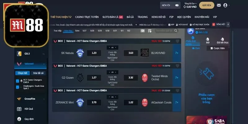 Điểm danh các sản phẩm Esport cực hot được tham gia nhiều tại M88